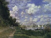Claude Monet The Marina at Argenteuil oil painting on canvas
